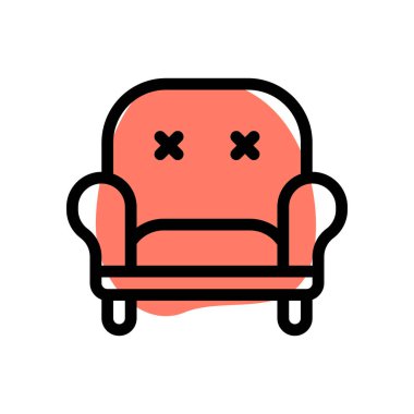 Rahat oturma deneyimi için döşenmiş kanepe.