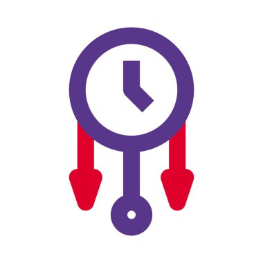 Ev dekorasyonu için tasarımcı retro saati.