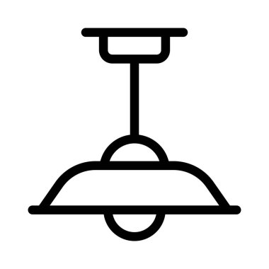 Ev dekorasyonu için tavana monte edilmiş lamba.