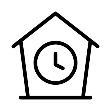 Ev dekorasyonu için klasik analog saat.