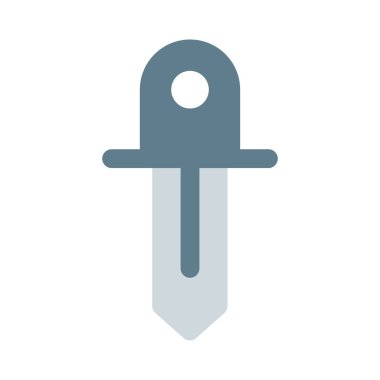 Tahta saplı antika bıçak..