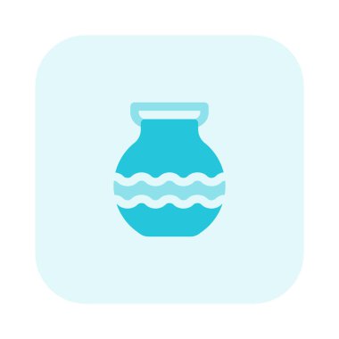 Oturma odası dekorasyonu için seramik vazo.