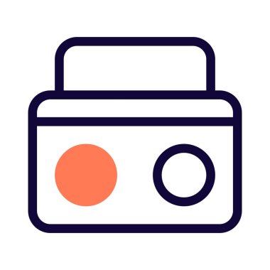 Saplı klasik kasetçalar.