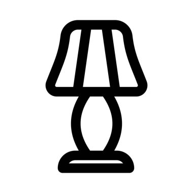 Aydınlatma için kullanılan klasik masa lambası.