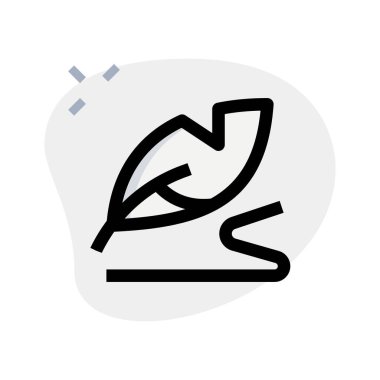 Quill, tüyden yapılmış bir yazma aracı.