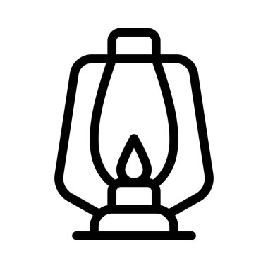 Aydınlatma için yağ kullanan eski moda aydınlatma cihazı.