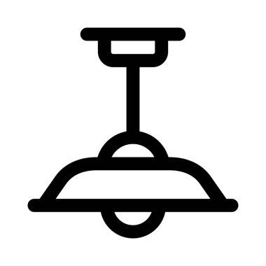 Ev dekorasyonu için tavana monte edilmiş lamba.