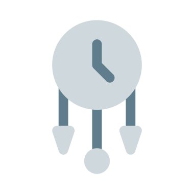 Ev dekorasyonu için tasarımcı retro saati.