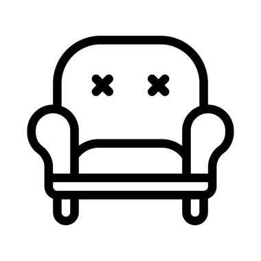 Rahat oturma deneyimi için döşenmiş kanepe.