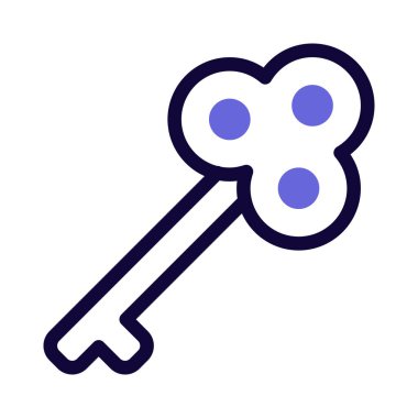 Anahtar, kilit güvenliği için bir erişim aracı.