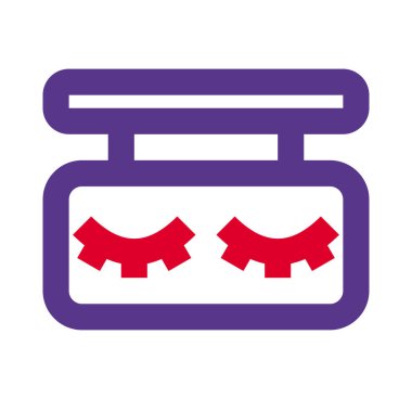 Kirpiklerin logoti güzellik salonu tabelaları.