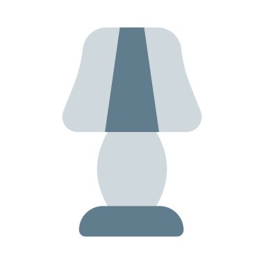 Aydınlatma için kullanılan klasik masa lambası.