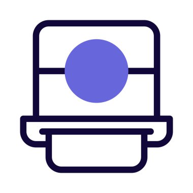 Polaroid kamera anında fotoğraf çekiyor ve geliştiriyor..