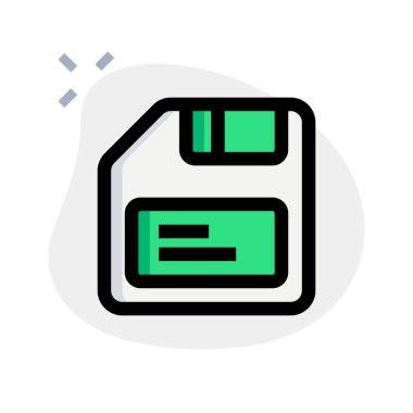 Diskette, eski bir veri depolama aygıtı.