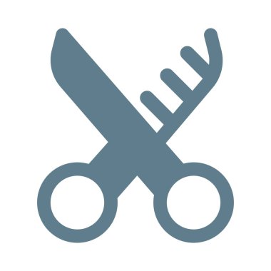 Makas. Makyaj sanatçısı saç kesimi için kullanılır.