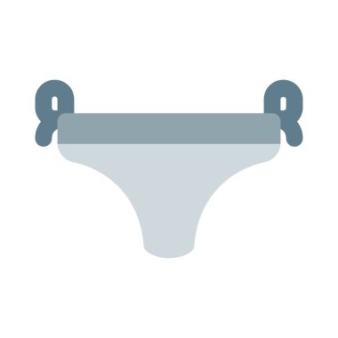 Bağlanmak için yan kayışı olan samimi bir giysi..