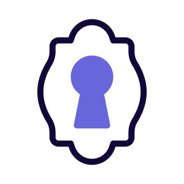 Kilit altındaki anahtar için giriş noktası.