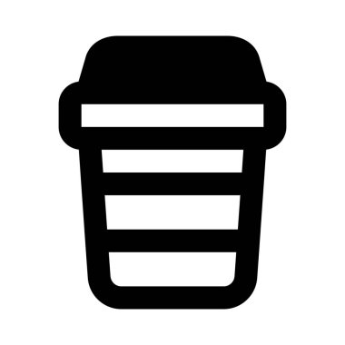 Tek kullanımlık fincanda servis edilen kahve..