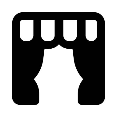 Bir girişi perde ya da perdeyle süslemek.