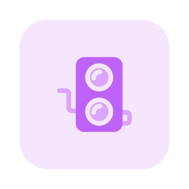 Klasik fotoğrafçılık için kenar tutulan kamera.