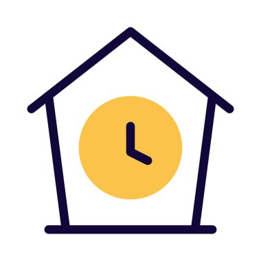 Ev dekorasyonu için klasik analog saat.