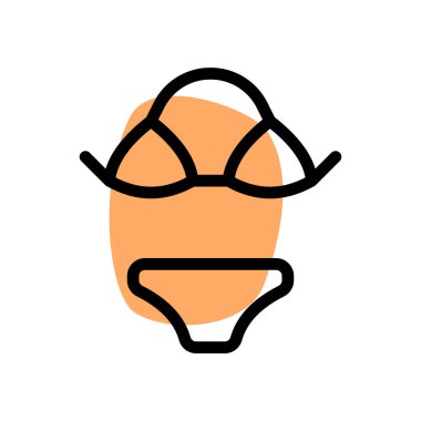 Yüzme kostümü ya da boyun kayışlı bikini..