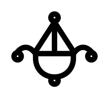 Dekorasyon için tavana monte edilmiş aydınlatma armatürü.