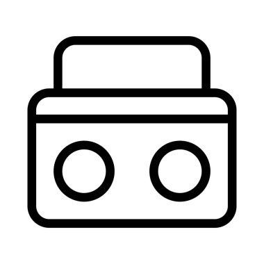 Saplı klasik kasetçalar.