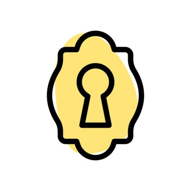 Kilit altındaki anahtar için giriş noktası.