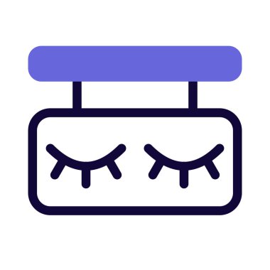 Kirpiklerin logoti güzellik salonu tabelaları.