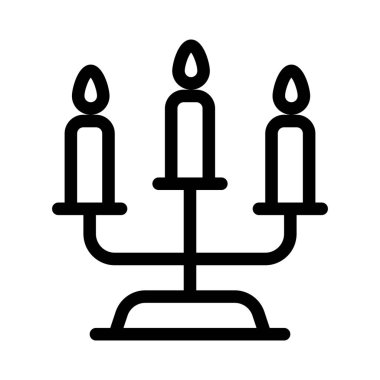 Mumları tutmak için birden fazla kolu olan ampstand..