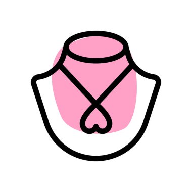 Kalp, kolyeye takılan bazı takıların bir bileşeni olarak kullanılır.