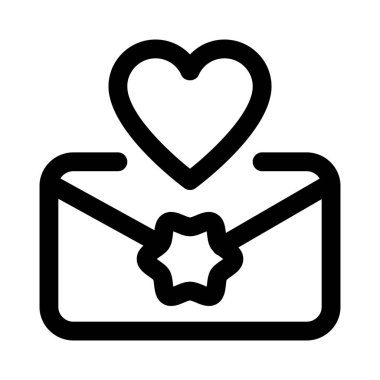 Zarfta aşk mesajı gönderiliyor.