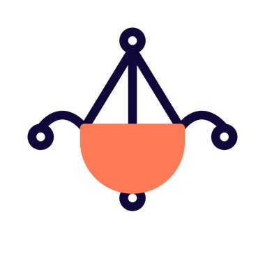 Dekorasyon için tavana monte edilmiş aydınlatma armatürü.