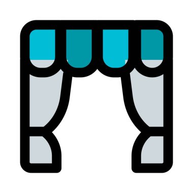 Bir girişi perde ya da perdeyle süslemek.