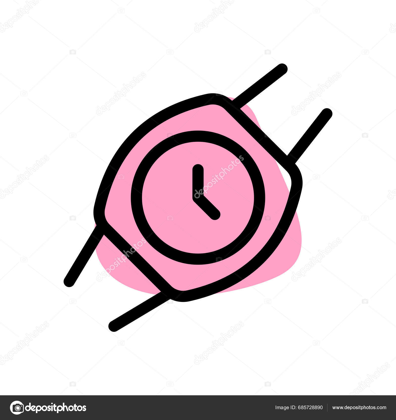 Timekeeping Accessory Worn Wrist Stock Vector by 685728890