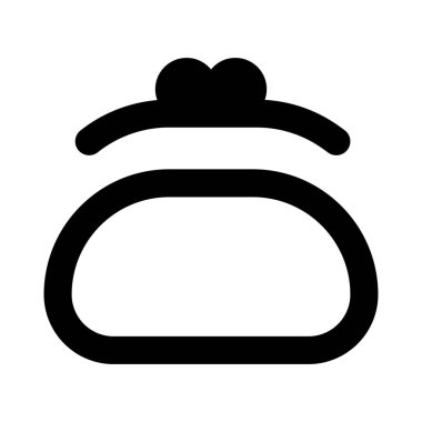 Omuz askısı olmayan küçük bir çanta..