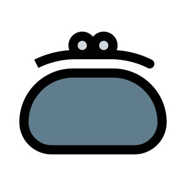 Omuz askısı olmayan küçük bir çanta..