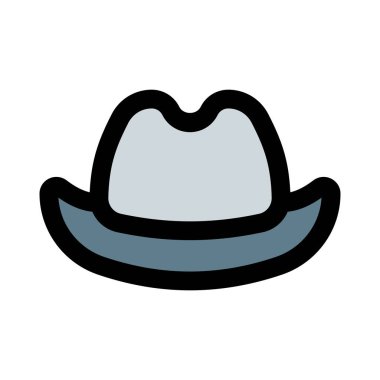 Büyük silindirli moda kovboy şapkası..