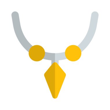 Kristal kolyeli lüks bir kolye..