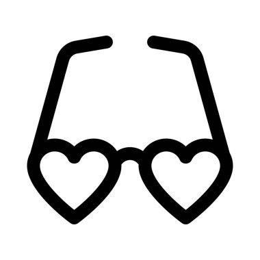 Disko temalı parti için kalp şeklinde gözlükler..