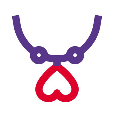 Kalp şeklinde kolyesi olan pahalı bir kolye..