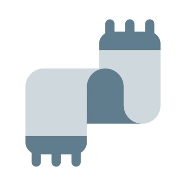 Kış mevsiminde kullanılan yün eşarp.