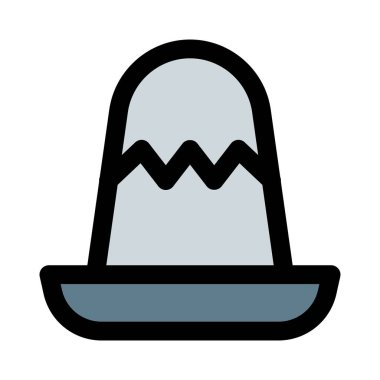 Sombrero, geniş kenarlı, yüksek taçlı şapka..