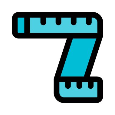 Uzunluk ölçümü için işaretleri olan esnek şerit.