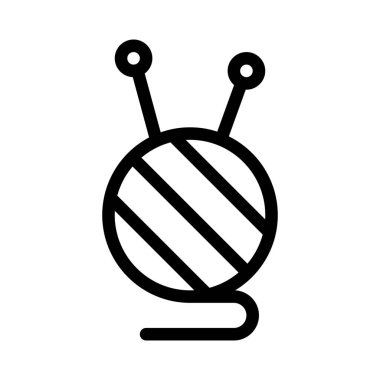 İplik topu örgü süveter örmek için kullanılır..