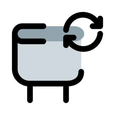 Bir kapasitörün performansı yenileniyor.