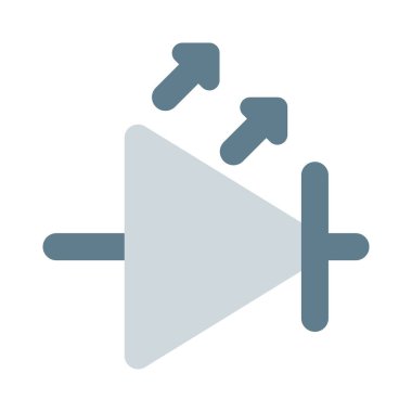 Güç verildiğinde ışık yayan küçük yarı iletken aygıt.