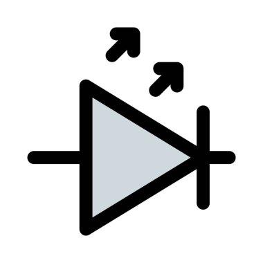 Güç verildiğinde ışık yayan küçük yarı iletken aygıt.