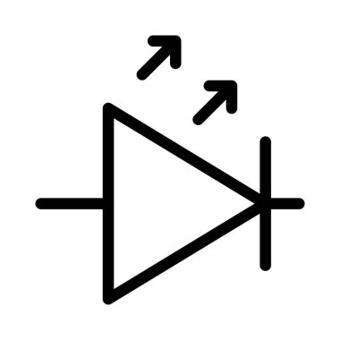 Güç verildiğinde ışık yayan küçük yarı iletken aygıt.